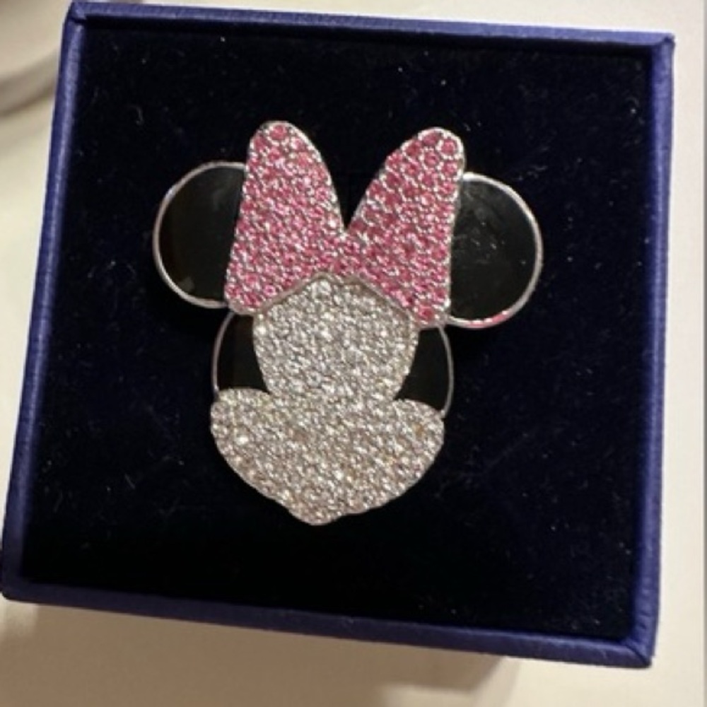 SWAROVSKI x DISNEY 14k Minnie Brooch